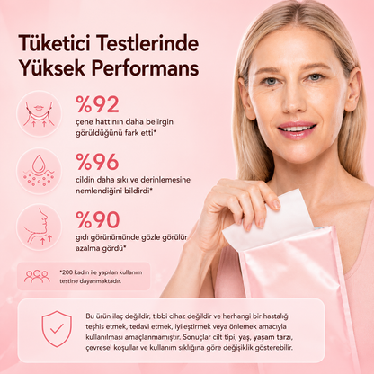 Orélia™ – Çene Hattı ve Boyun İçin Lifting Kolajen Maskesi