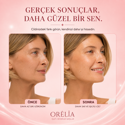 Orélia™ – Çene Hattı ve Boyun İçin Lifting Kolajen Maskesi